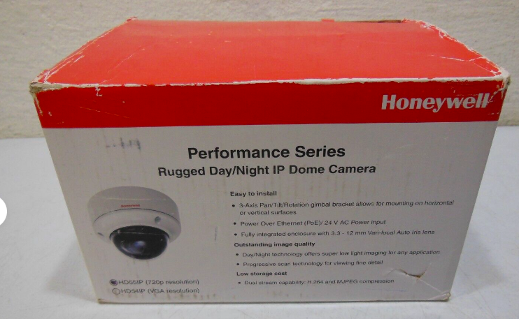 Rugged Day/Night IP Dome Camera Honeywell HD55IP